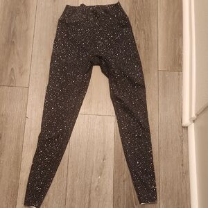 Black Speckled Women's Leggings